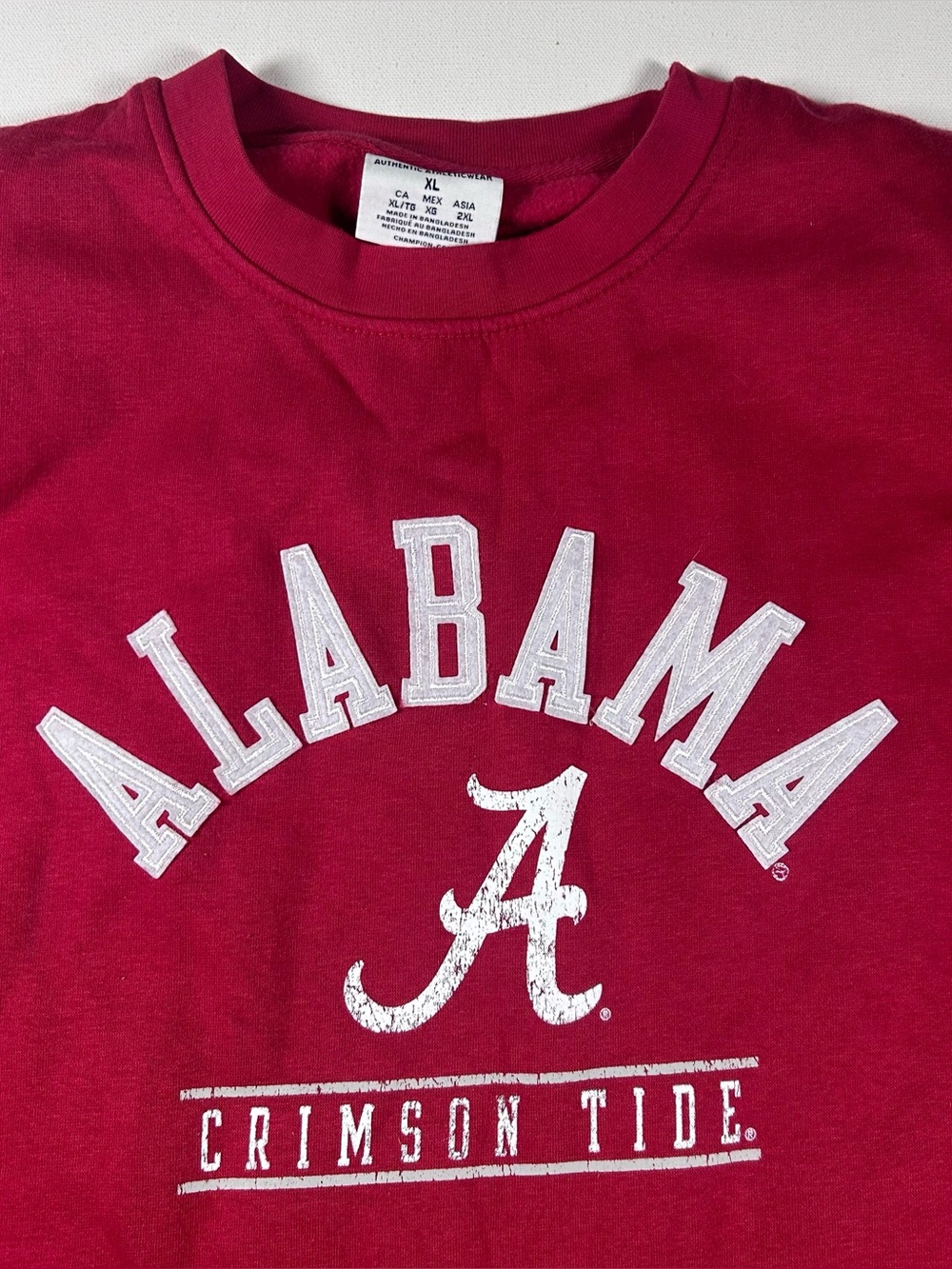 Vintage Alabama Crimson Tide Sweatshirt Mens Fits: XXL Embroidered Red Y2k